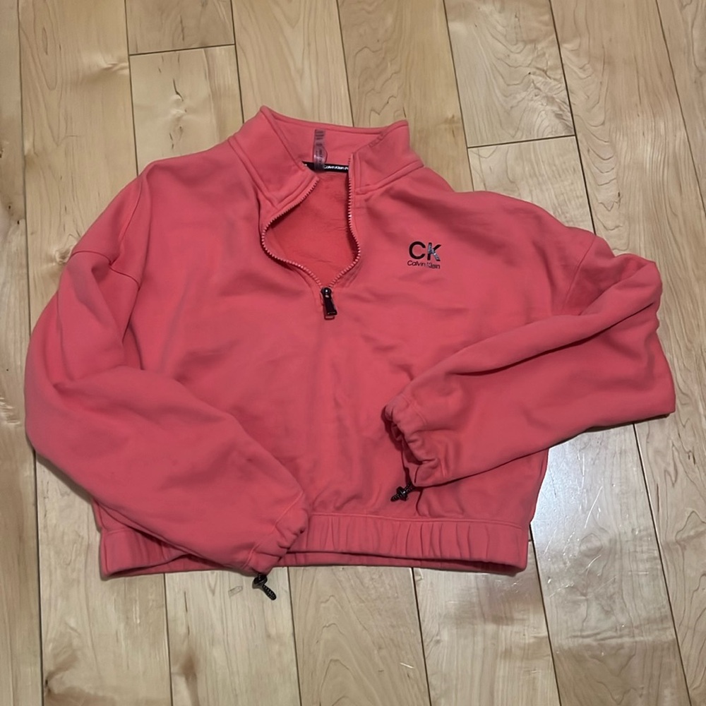 Cropped half zip Calvin Klein fleece
